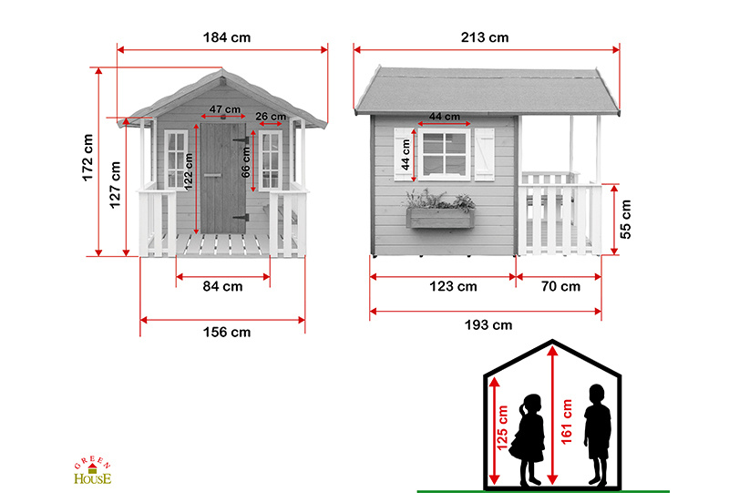 Petits Belges jouant dans une cabane en bois à l'extérieur
