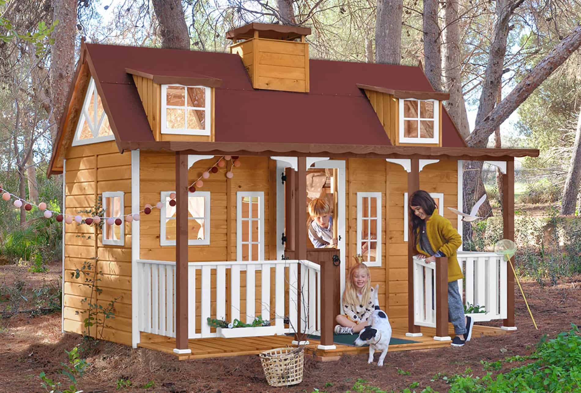 Maison en bois pour enfants - Maison de jeux pour l'extérieur